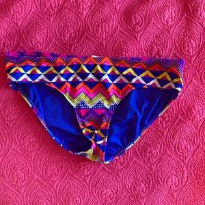 Colourful low rise bikini bottoms